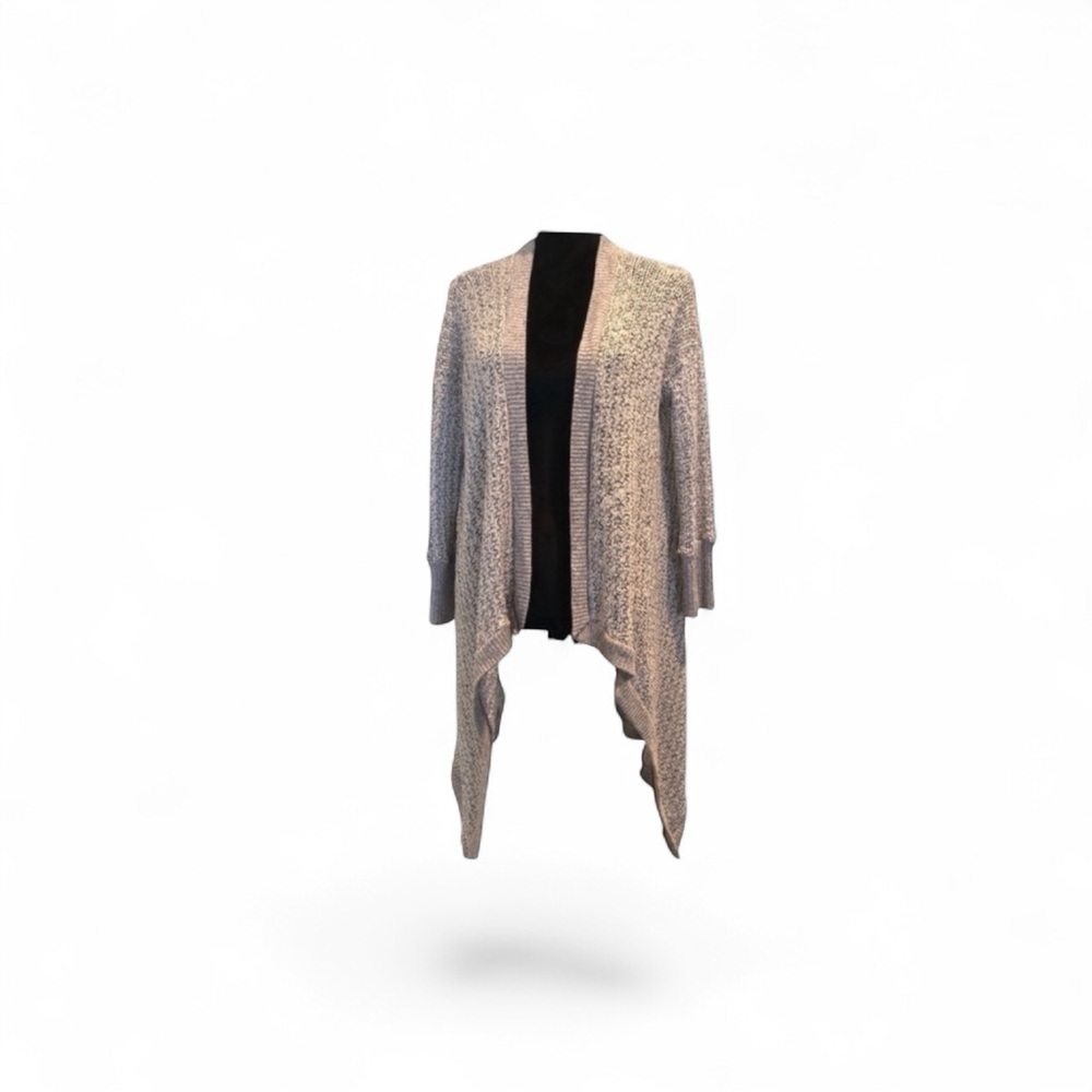 Kimchi Blue casual festival knit bohemian open front waterfall cardigan medium